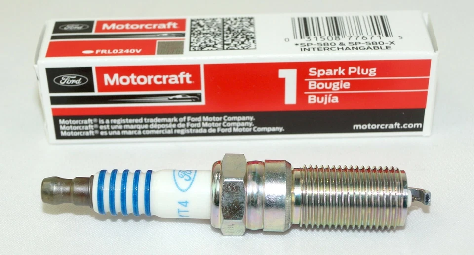 Pacote com 6 - Vela de ignição de irídio genuína OEM Motorcraft SP534 SP580 SP580X CYFS12YT4X - Imagem 2 de 4