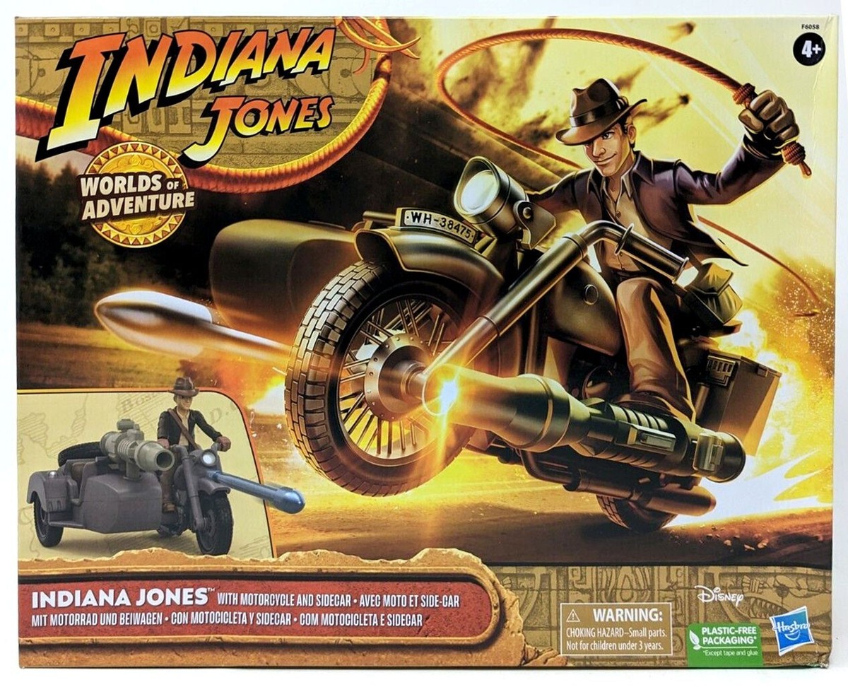 インディジョーンズ INDIANA JONES w/ MOTORCYCLE & SIDECAR worlds of adventure