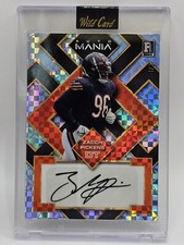 2023 Wild Card Auto Mania Zacch Pickens Rookie Auto Rare SSP #'d 1/3 - Bears