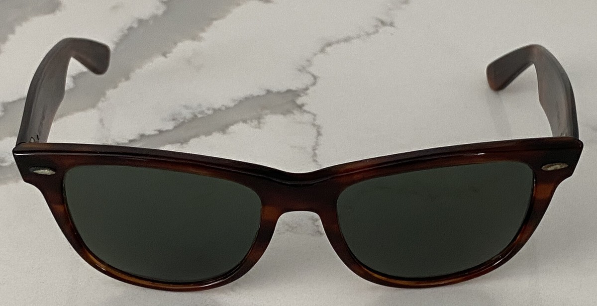 小物 80s vintage B&L RayBan FOLDLNG WAYFARER Ray Ban B&L Wayfarer Vintage Sunglasses Made in USA 90's