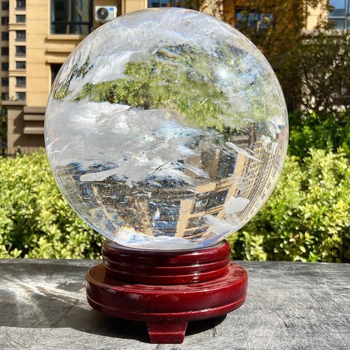 23.96LB white Smelting Stone Quartz Sphere Crystal Energy Ball Reiki Healing - 第 3/16 張圖片