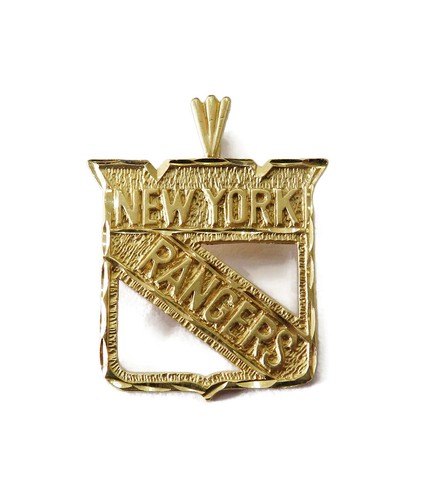 14K Yellow Gold New York Rangers Hockey 