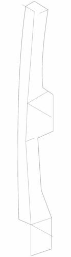 Conjunto de canal guía trasero para Buick Lucerne 2006-2011 (N/P 15873931)