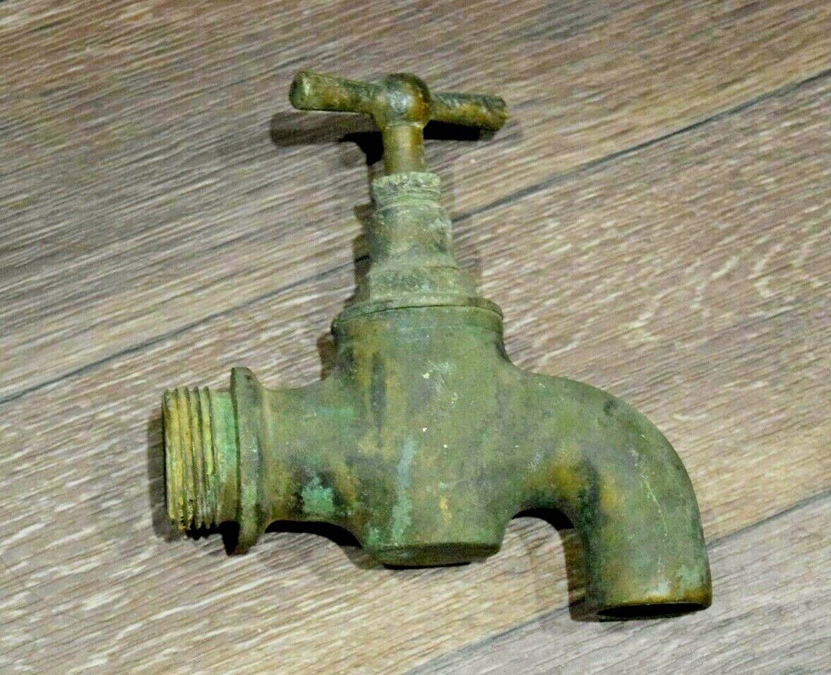 vintage faucet brass copper metal ussr water handle empire russia