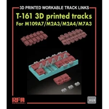 Rye Field Model(RFM) #3028 1/35 T-161 Workable Track Links Set for M109A7 etc.