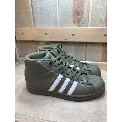 Adidas Pro Model Olive Green Shell Toe Mens 6 Womens 7.5 AC7988 UK 5.5 EU 38.5
