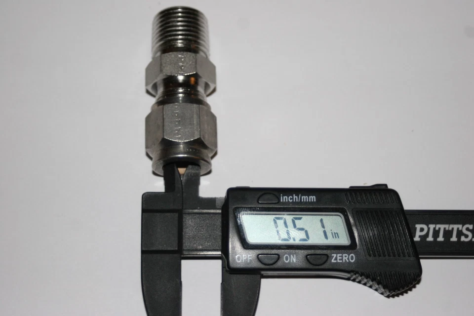 1/2 Tube x 1/2 MNPT 316ss Male Hi-Seal Fitting Imperial Eastman 768-fss 08 x 08 - Image 4 of 4