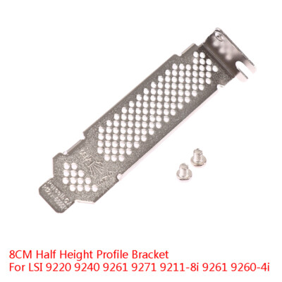 10-Piece Low Profile Bracket Set For IBM M1015, LSI 9260-8i, HP P420/P410 RAID Cards - 4-Port, Perfect For Server Builds 3 thumbnail image