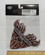 NIP Harley Davidson Motorcycles V Logo Design Embroidered Back Jacket Patch NOS