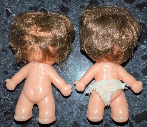 Pair of Vintage 4" 1976 U. D. Co. Inc Pee Wee Dolls - Picture 2 of 2