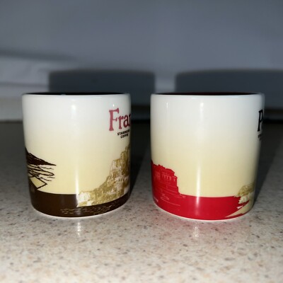 2 Starbucks 3oz Mini Mugs FRANCE & PARIS, 2012 | eBay