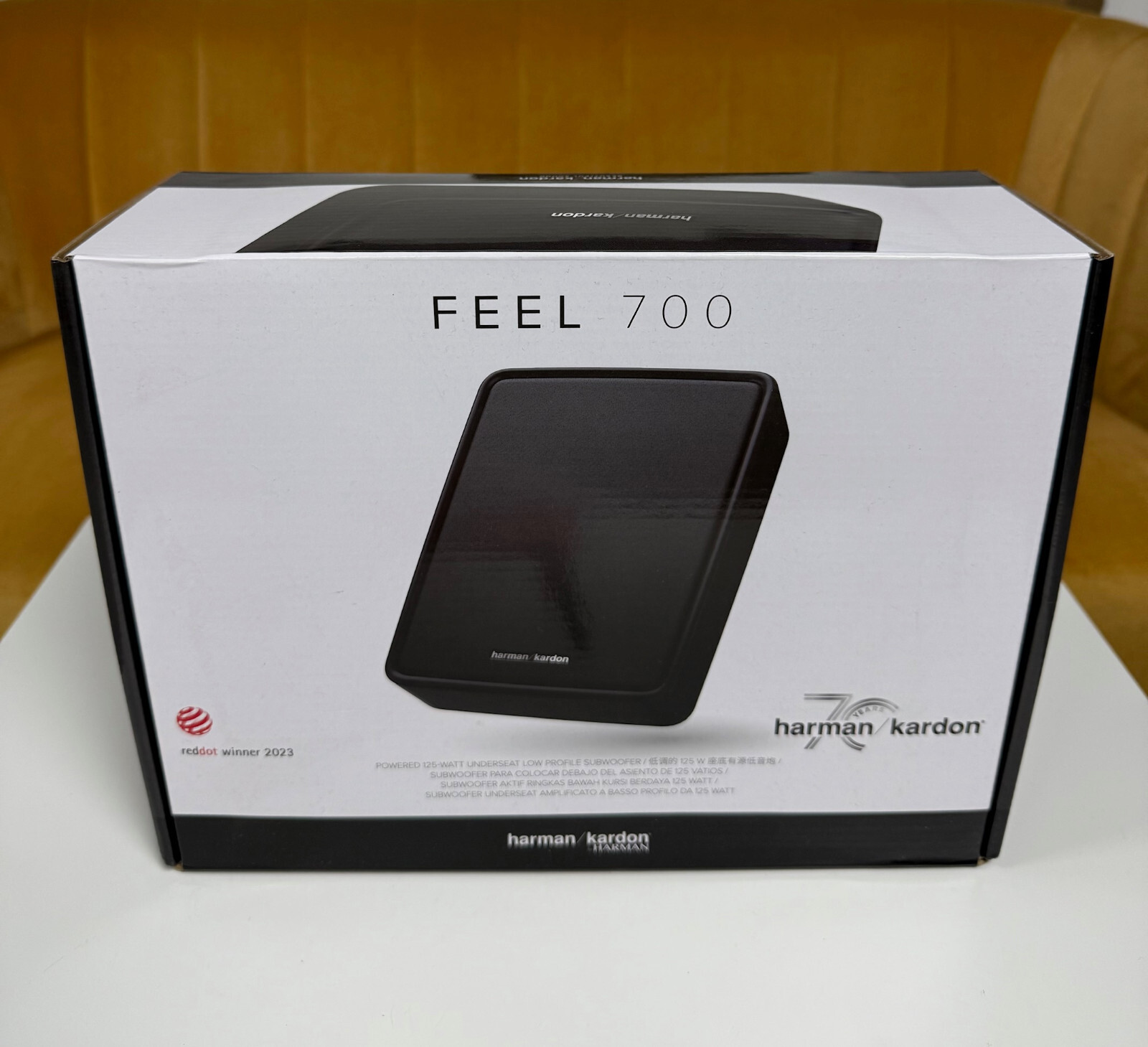 Harman Kardon Car Compact Powered 7"" Under Seat Sub Subwoofer Active FEEL 700 EX
