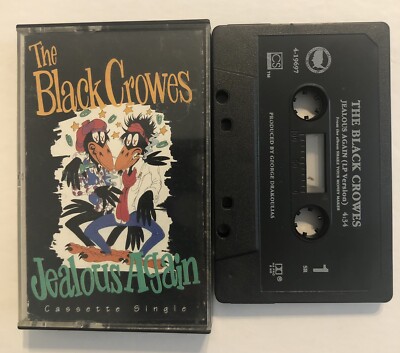Black Crows Jealous Again/Thick And Thin Cassette Tape Single 1990    4-19697