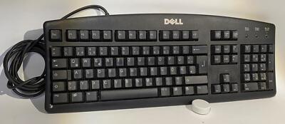 Dell RT7D20 PS2 Tastatur Computer PC Keyboard Schwarz Eingabe T3658