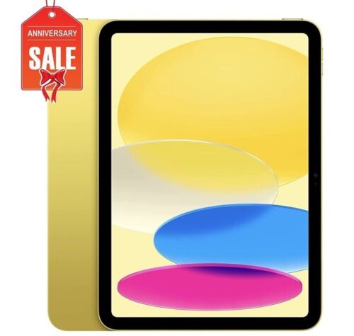 Apple iPad (10th Generation) 256GB, Wi-Fi, 10.9 in - Yellow - Good - Picture 2 of 5