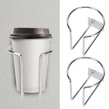 2Pcs Stainless Steel Boat Ring Cup Drink Holders for Marine Yacht RV 2.8''Dia