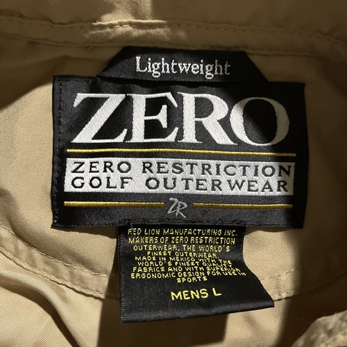 Zero Restriction Vest Men's Large Tan Outerwear USA MADE T Snap Lightweight Golf - Picture 3 of 6