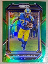 Darrell Henderson 2022 Prizm Football Green Prizm Los Angeles Rams #160