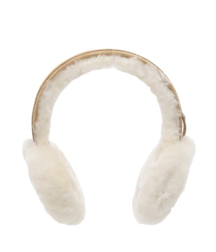 UGG AUSTRALIA GIRLS FAUX FUR EARMUFFS W/EARS, WHITE, NWT, ONE SIZE