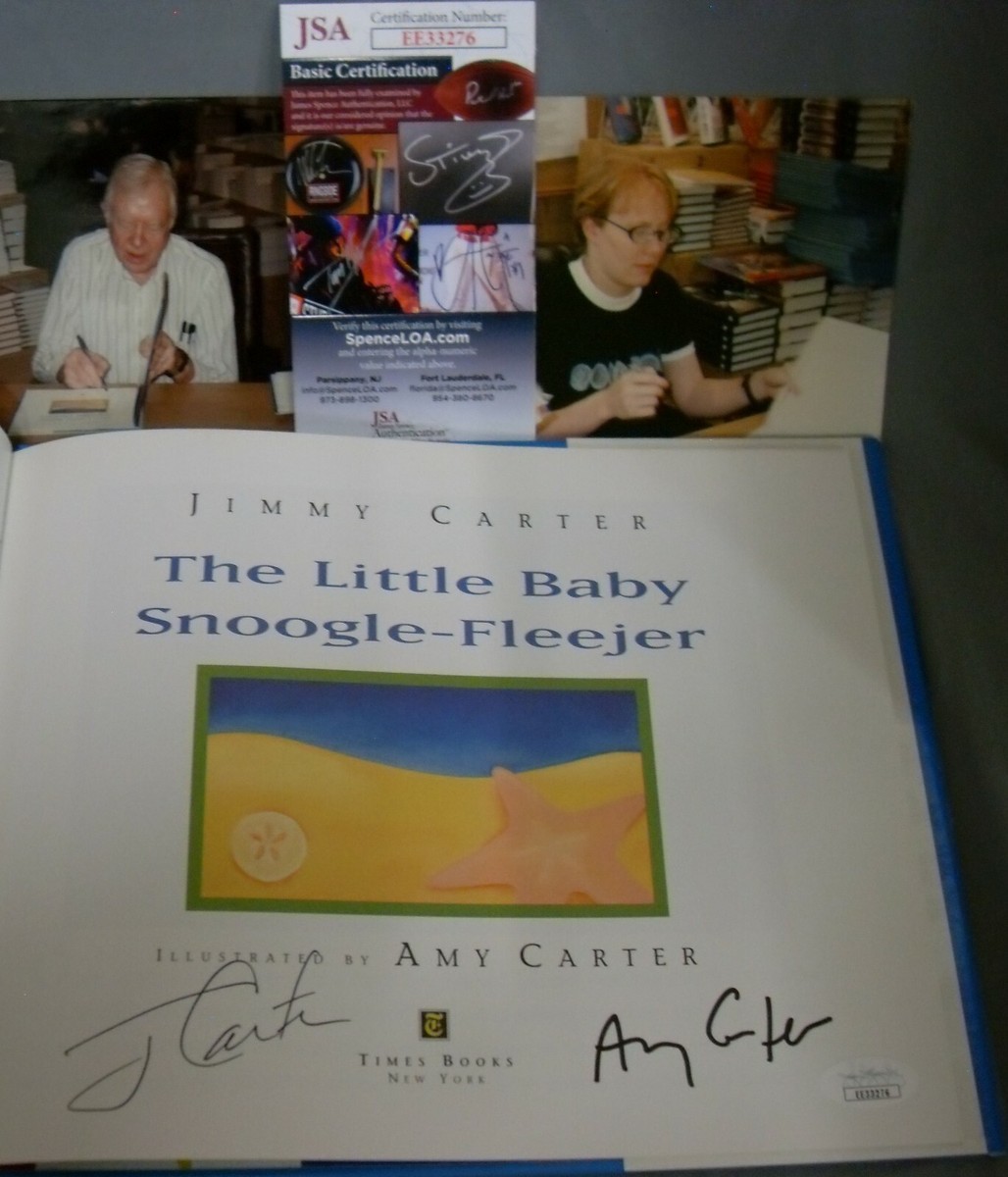 JSA Jimmy & Amy Carter Autographed The Little Baby Snoogle