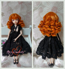 Multiple Styles Wig Hair for 1/8 1/6 Small Head BJD Doll Customized Size B