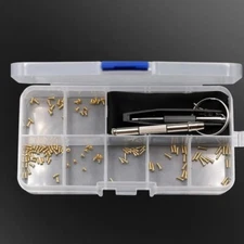 Universal Eyeglasses Sunglasses Watch Repair Kit Stainless Screws Screwdriver