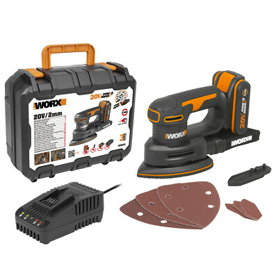 WORX WX822 Akku Detailschleifer 20V Max Deltaschleifer Multi Schwingschleifer