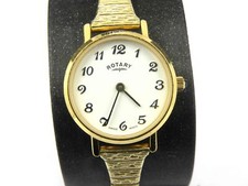 Rotary 5025 Ladies Gold PVD Stainless Steel Expanding Bracelet Watch