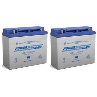 Power-Sonic PS-12180NB 12v 18Ah Lead Acid Battery 12VOLT - PACK OF 2