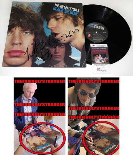CHARLIE WATTS & RONNIE WOOD signed ROLLING STONES Vinyl Album EXCT PROOF JSA COA