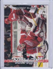 Curtis Joseph 2003 In the Game Action Hockey Card 219 Grade MT