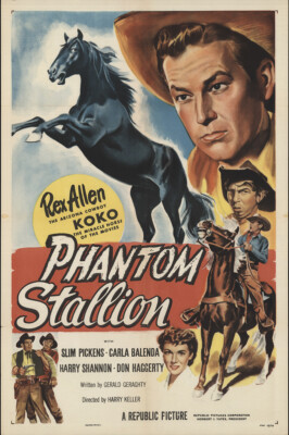 Rex Allen Phantom Stallion Movie Framing Poster Print Wall Decor 17 x 12