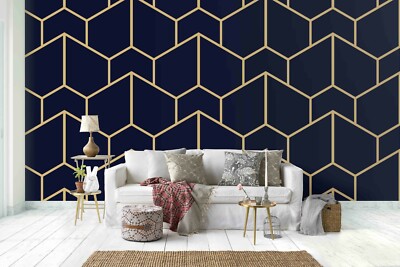 3D Geometric Pattern Dark Wall Murals Wallpaper Murals Wall Sticker Wall print