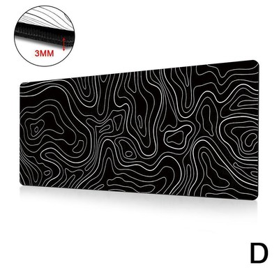 Gaming Mauspad XXL Anti-Rutsch Mousepad Schreibtisch Matte Gelände Kontur Design