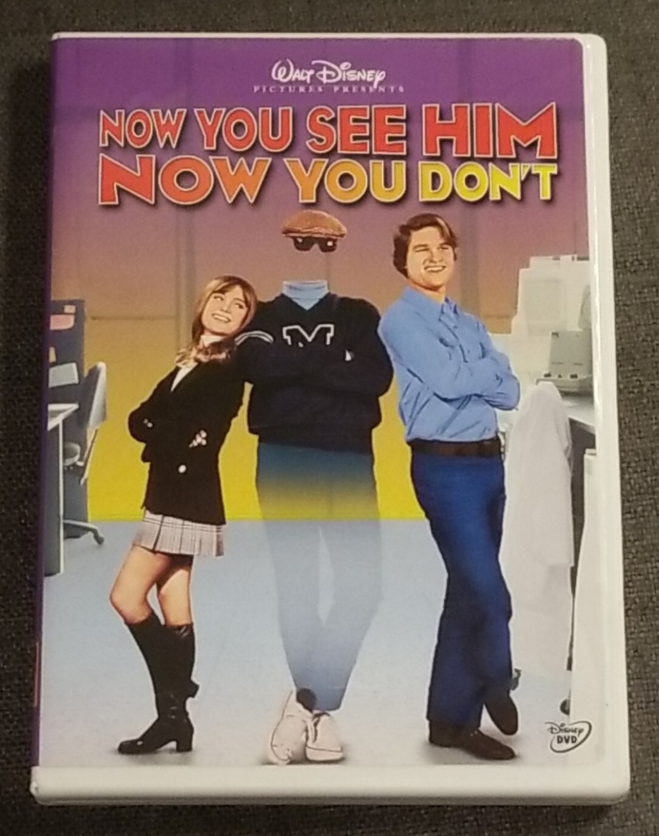Walt Disney Now You See Him Now You Don't DVD Kurt Russell Rated G