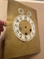 Antique Junghans A11 Westminster Chime Bracket Clock Dial Part