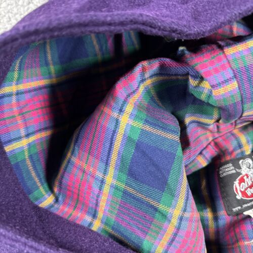 Johnson Woolen Mills Jacket Womens S Purple Anorack Hooded Flannel Lining Wool - Picture 4 of 16