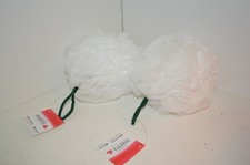 U PICK 2 PC Loofahs Body Sponges Bath Pouf Large Mesh Shower Sponge White or RED