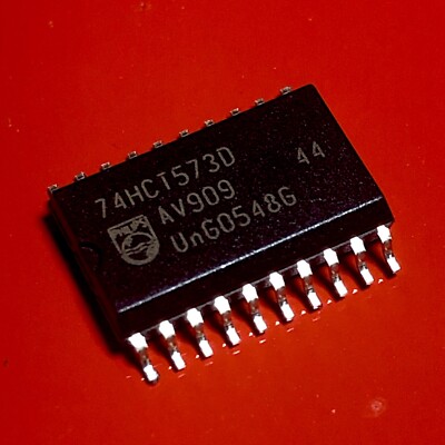 [2x] 74HCT573 Philips Octal D-Type Transparent Latch 3-State SMD IC SSOP-20