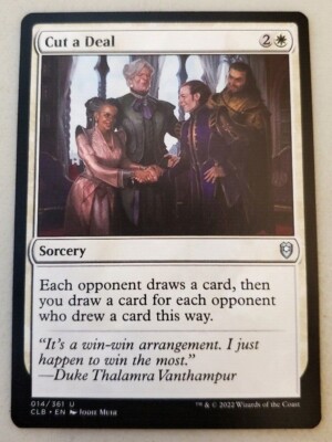 1x Cut a Deal CLB Battle for Baldur's Gate MTG Magic the Gathering NM | eBay