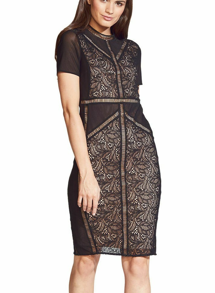 knee length dresses for ladies Bardot Elsie Corset Mini Dress MSRP $179 main image 1