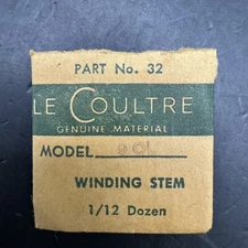 One Genuine Lecoultre Part. No. 43 Model 90L Winding Stem NOS Vintage Swiss