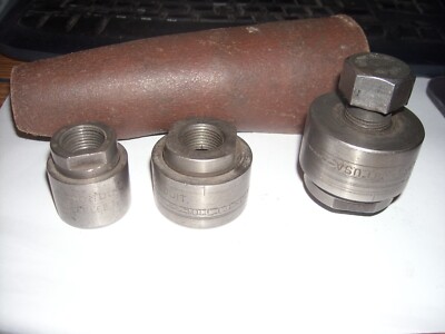 Vintage Greenlee 735 Knockout Punch Set With Box And Leather Case