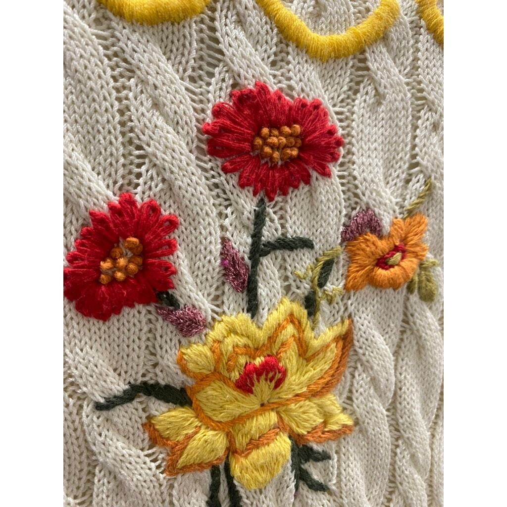 GUCCI Dress Lovelight Cotton Embroidery Floral Knit Small | eBay