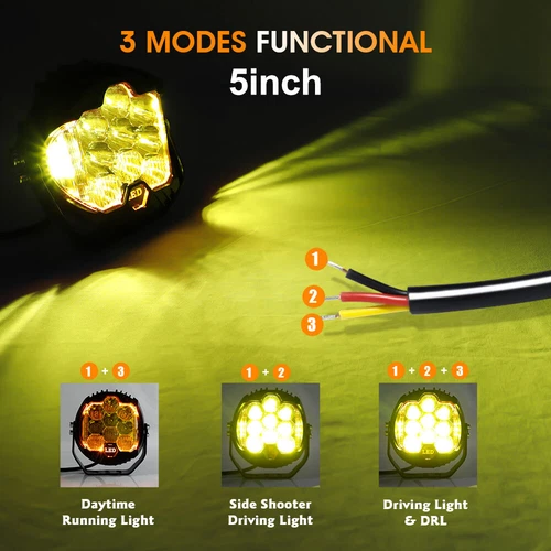 4/5/7inch Car LED Work Light Pods Spot Flood Combo Offroad SUV Driving Fog Lamp - Picture 5 of 41