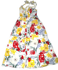 Urban Outfitters Womens Floral Button Front Dress SMALL Sleeveless