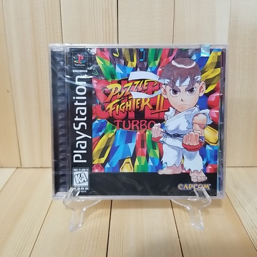 NEW Super Puzzle Fighter II Turbo (PlayStation 1, 1997) Y-Folds Factory Sealed! - Picture 2 of 17