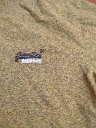 Super Dry Orange Label Yellow /Black Embroidered T-Shirt Size Large - Picture 8 of 17