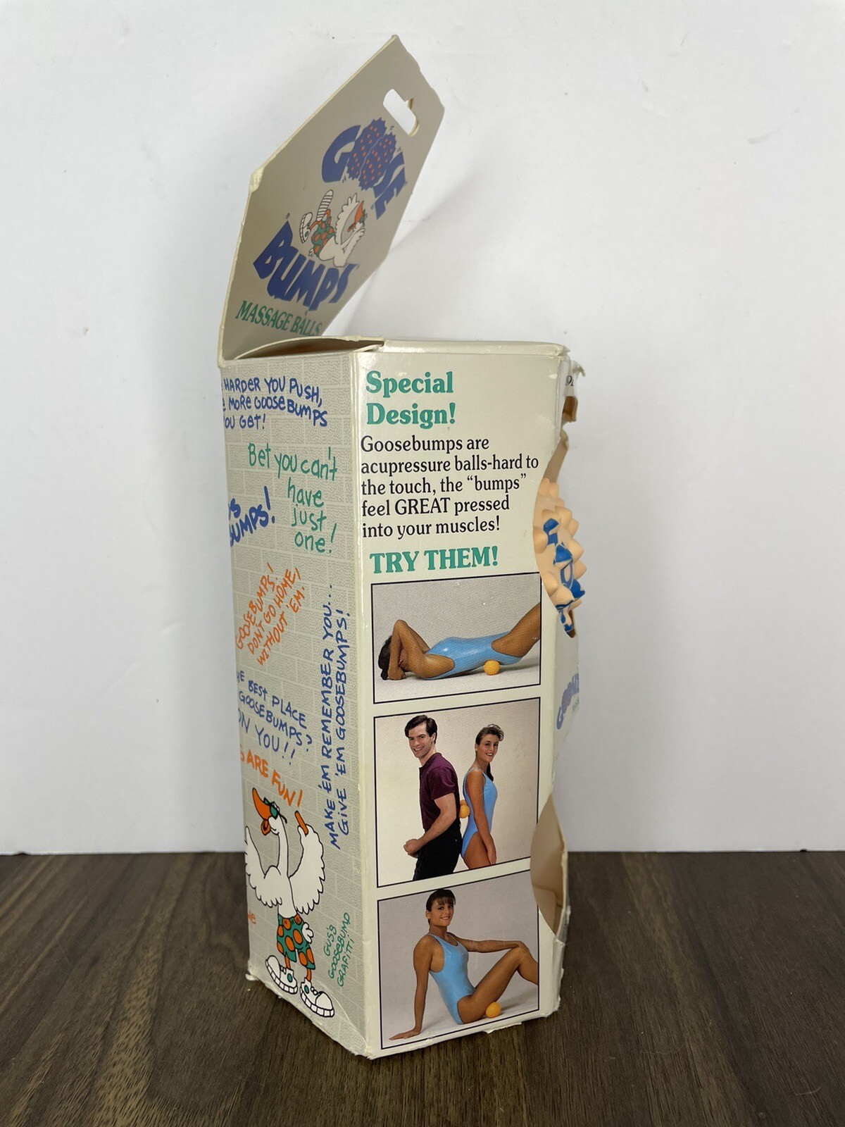 Vtg 1990 Goose Bumps Massage Balls 2 Acupressure Sensory Stimulation