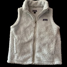 Patagonia Gray Fleece Zip Front Vest Kids size 12